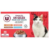 Emincés en gelée aux poissons & viandes pour chat U 48X100g