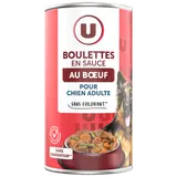 Boîte pour chien Boulettes au boeuf en sauce boite 3/2 1,25kg