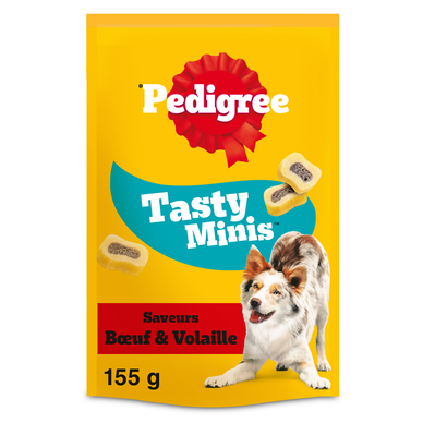 Friandises chien Sa Récompense Tasty Minis au boeuf volaille PEDIGREE- 155g