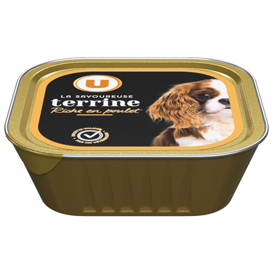 Aliment pour chien Savoureuse terrine riche en poulet pour chien  300G