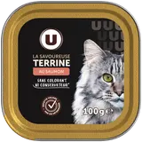 Barquette pour chat La savoureuse terrine au saumon - 100g