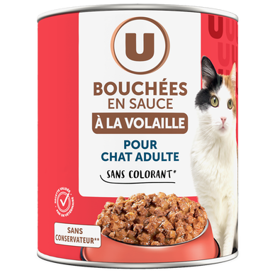 Boîte pour chat Bouchées à la volaille & aux légumes en sauce - 820g