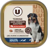 Aliment pour chien Terrine sans céréales riche en Boeuf  150G