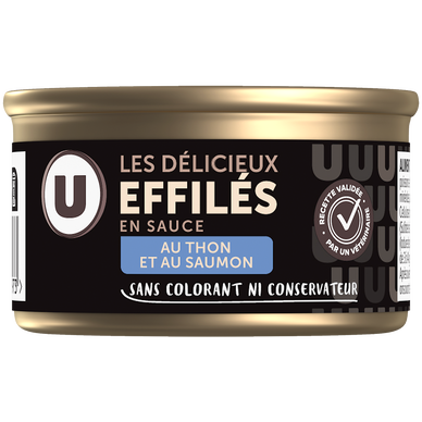Barquette pour chat Les délicieux effilés en sauce poissons - 100g