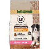 Croquettes sans céréales riche en poulet frais pour chiot  1,5kg