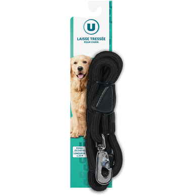 Laisse pour chien tressée  taille L 1mx15mm, 162g