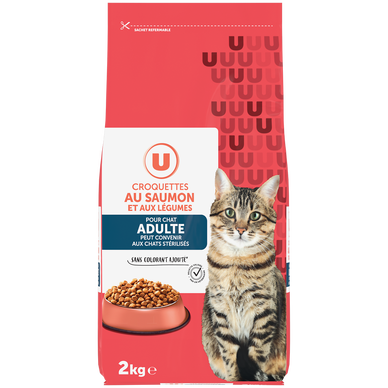 Croquettes au saumon aux légumes pour chat 2kg