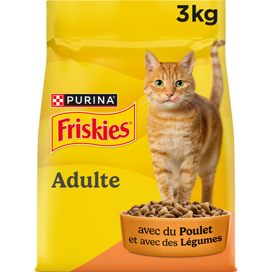 Croquettes pour chat adulte Poulet FRISKIES - 3kg
