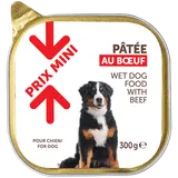Aliment pour chien Pâtée au boeuf PRIX MINI - barquette 300g