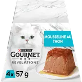 Sachets fraîcheur pour chat REVELATIONS Mousseline au Thon GOURMET - 4x57g