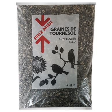 Graine de tournesol pour oiseaux PRIX MINI sac 3kg