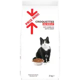 Croquettes au boeuf pour chat adulte PRIX MINI - 2kg