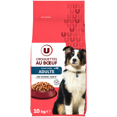 Croquettes au boeuf pour chien  10kg