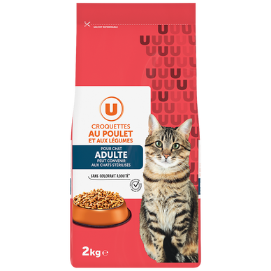 Croquettes au poulet & aux légumes pour chat 2kg