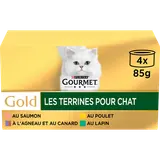 Sachets fraîcheur pour chat GOLD Les Terrines GOURMET - 4x85g