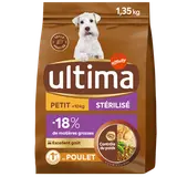 Croquettes pour chien mini stérilisé ULTIMA 1,35kgs