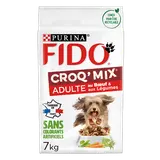 Croquettes pour chien adulte CROQ MIX Boeuf, Légumes FIDO - 7kg