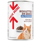 Boîte pour chat Boulettes en sauce poisson PRIX MINI - 400g