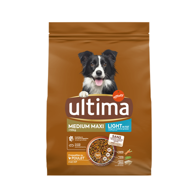 Croquettes pour chien médium Repas Équilibré light ULTIMA, 2kg