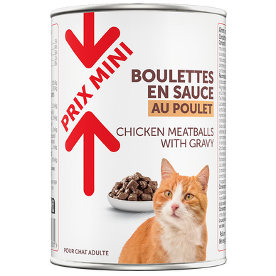 Boîte pour chat Boulettes sauce pouletPRIX MINI - 400g