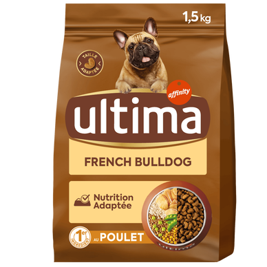 Croquettes pour chiens French Bulldog ULTIMA, 1,5kg