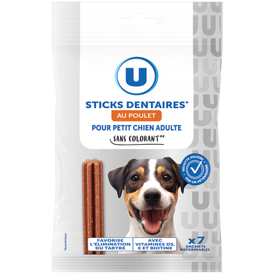Sticks dentaires au poulet pour chien mini - 110g