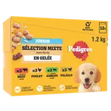 Sachets fraîcheur chiot sélection mixte en gelée PEDIGREE - 12x100g