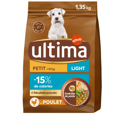 Croquettes pour chien mini light ULTIMA 1,35kgs