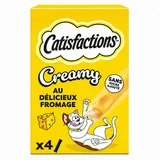 Friandises chat et chatons Creamy snacks au fromage CATISFACTIONS - 4x10g
