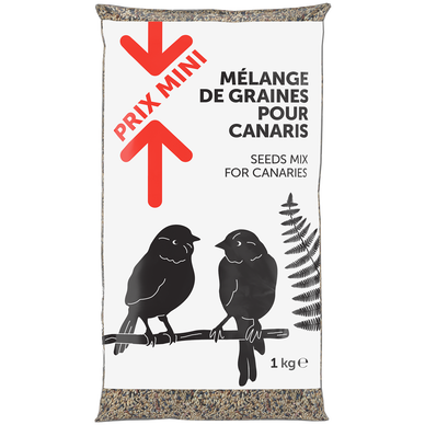 Mélange de graines pour canaris PRIX MINI 1kg