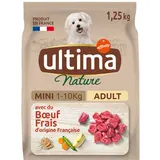 Croquettes pour Chien Mini Boeuf ULTIMA NATURE 1,25kg