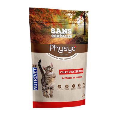 Croquettes chat adulte truite sans céréales PHYSYO - 1,5 kg