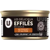 Barquette pour chat Les délicieux effilés sauce poulet et au foie - 85g
