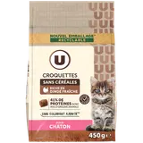 Croquettes sans céréales riche en dinde fraîche pour chaton U 450g
