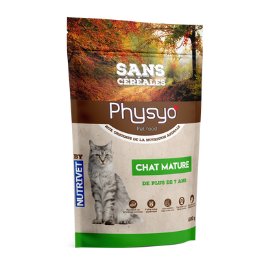 Croquettes chat sénior poulet sans céréales PHYSYO - 1,5 kg