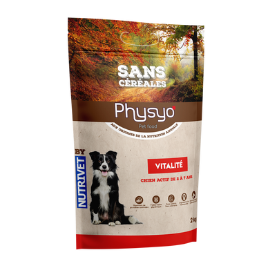 Croquettes chien adulte vitalité agneau sans céréales PHYSYO - 2 kg