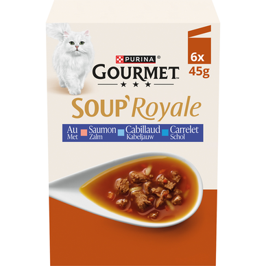 Soup'royale au saumon au cabillaud et au carrelet GOURMET 6x45g 270g