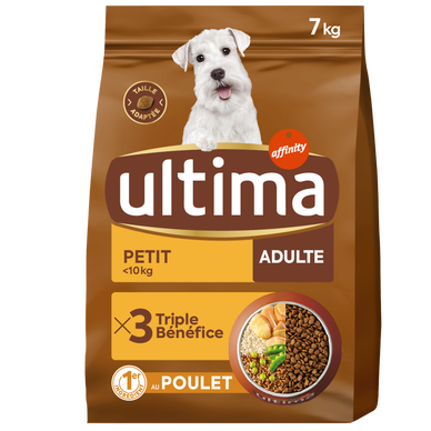 ULTIMA croquettes Petit Chien Adulte Poulet 7kg