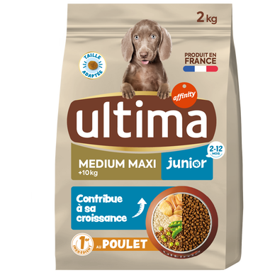 Croquettes pour Chien Medium Junior Maxi ULTIMA 2Kg