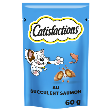 Friandises chat et chaton au saumon CATISFACTIONS - 60g