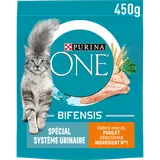 Croquettes pour chat adulte SYSTÈME URINAIRE Poulet, Blé PURINA ONE -450g
