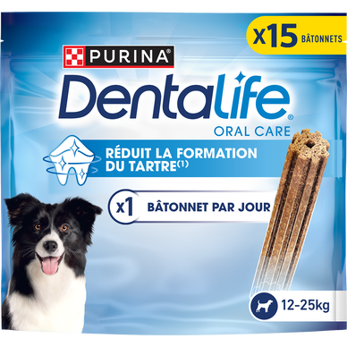 Friandises pour moyen chien DENTALIFE - 15 sticks bucco-dentaire