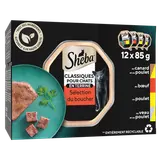 Barquettes pour chat Sélection du boucher en terrine SHEBA - 12x85g