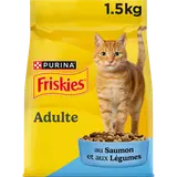Croquettes pour chat adulte Saumon FRISKIES - 1,5kg