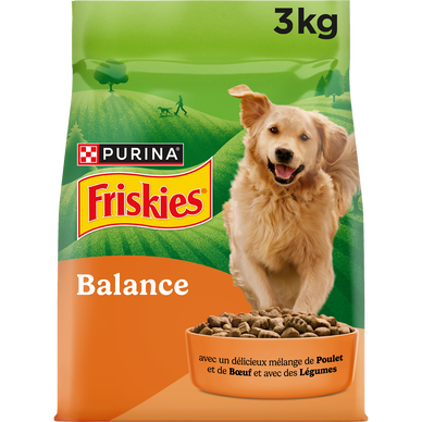 Croquettes pour chien adulte Balance Poulet et Boeuf FRISKIES - 3kg