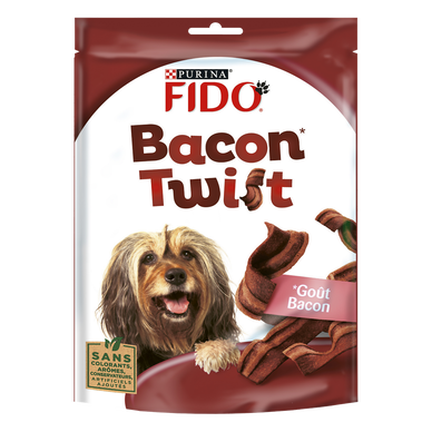 Friandises pour chien BACON TWIST FIDO - 120g