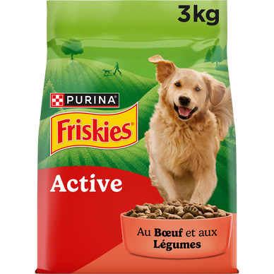 Croquettes pour chien adulte Active Boeuf FRISKIES - 3kg