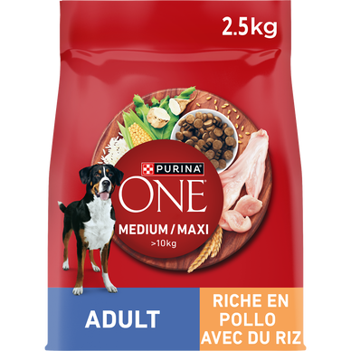 Croquettes pour moyen et grand chien Medium Maxi Poulet PURINA ONE - 2,5kg
