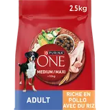 Croquettes pour moyen et grand chien Medium Maxi Poulet PURINA ONE - 2,5kg