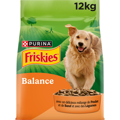 Croquettes pour chien adulte Balance Poulet et Boeuf FRISKIES - 12kg